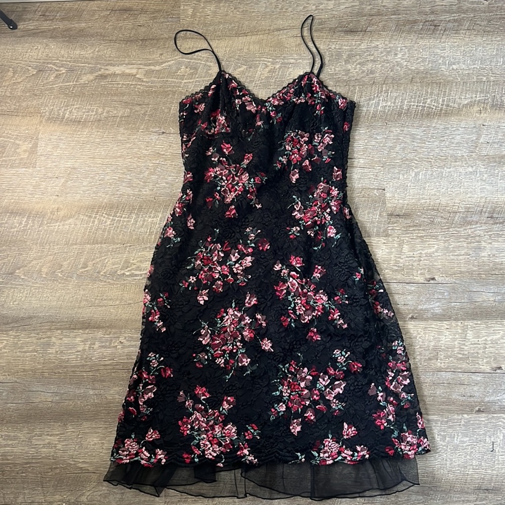 Vintage Betsey Johnson New York Floral Dress Size 10